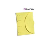 Smartfolder Jaune - Pack de 6 Pochettes de Rangement - format A4