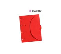 Generique Pochettes de rangement Smartfolder – Pack de 6 – format A4 – Rouge