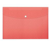 Pochette de collecte Colour'Breeze A4 PP 3 pièces corail