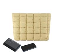 Pochette de couleur unie - Pochette de voyage matelassée | Porte-beauté mode | Organisateur de rangement pour cosmétiques rempli de duvet - Arrangement multi-articles à texture douce, adapté à une uti