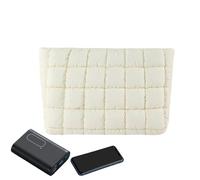 Pochette de couleur unie - Pochette de voyage matelassée | Porte-beauté mode | Organisateur de rangement pour cosmétiques rempli de duvet - Arrangement multi-articles à texture douce, adapté à une uti