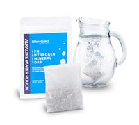 Pochette de filtre à eau alcaline portable, système de filtration d'eau riche en hydrogène pour bouteille, pichet, récipient, pH élevé 9 + sac filtre à eau pour bouteille d'eau longue durée (1 x 100