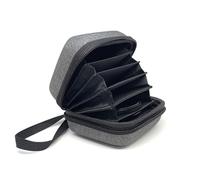 Pochette de filtre d'objectif pour filtre UV ND 67 mm Filtre CPL Polariser Filtre Rond Rangement Portefeuille Multicouche Étui de protection anti-poussière et résistant à l'eau, gris, Transport