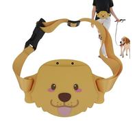 Pochette de friandises pour animaux de compagnie, pochette de collation pour chien,Sac banane en silicone en forme de chien pour chat, anti-fuite - Friandise pour chat avec ceinture réglable, sac d'en
