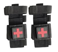 Pochette de garrot 2 pièces, support de garrot étanche, pochette médicale compacte vide multi-usage pour camping randonnée voyage à domicile