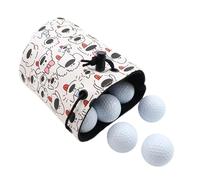 Pochette de golf pour homme | Organiseur d'objets de valeur de golf pour 12 à 18 balles | Étui portable étanche multifonction réglable pour clips de chapeau, pratique au terrain de conduite, parcours