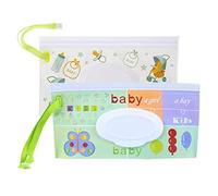 Pochette de Lingettes Humides pour BéBé 2pcs, Distributeur de Lingettes pour BéBé Rechargeable, éTui pour Lingettes Humides de Voyage Pochettes de Lingettes éCologiques pour BéBé