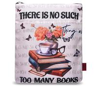 Pochette de livre avec fermeture à glissière pour les amoureux des livres, les intellos du livre, pochettes de protection pour livres de poche, tissu lavable, pochettes de livre multifonctionnelles