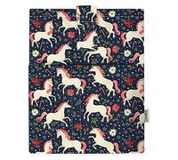 POCHETTE DE LIVRE Couverture de livres, pour livre broché, tissu lavable,imperméable,protecteur de livre - rembourré, housse de protection pour tablette pour adulte (LICORN)