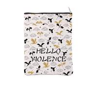 Pochette de livre inspirée de la quatrième aile, Hello Violence, cadeau Dragon Rider, cadeau Basgiath Violet Sorrengail, cadeau Iron Flame (HelloViolenceBS)