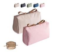 Pochette de Maquillage de Voyage strealinem Streamline pour Femmes, Mini Pochette de Maquillage de Voyage étanche Portable pour Le Rangement Quotidien, Utilisation multifonctionnelle (2PCS-D)