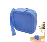 Pochette de maquillage en silicone - 9 cm - Sac cosmétique portable - Petit sac de base pour pièces de monnaie, rouges à lèvres et clés - Maquillage - Pièce de monnaie avec fermeture éclair lisse |
