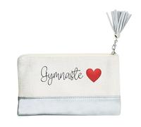 Pochette de Maquillage maniques Taperso Argent avec Motif Gymnaste Coeur