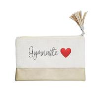 Pochette de Maquillage maniques Taperso Dore avec Motif Gymnaste Coeur