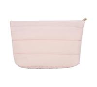 Pochette de maquillage matelassée, pochette matelassée décontractée, en coton, petite pochette matelassée tendance pour clés, maquillage, voyage ou voyages d'affaires, rose, Refer to description,