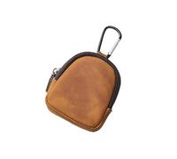 Pochette de Monnaie en Cuir PU Compact avec rétro Zipper Design pour écouteurs et Accessoires de Stockage