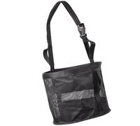 Pochette de Nourrissage pour Cheval Filet Réglable Anti-gaspillage | Nylon Polyester Noir, Cordons Suspendus Ajustables, Pliable et Solide, pour Granulés en Pâture ou Box