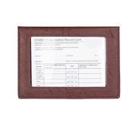 Pochette de passeports légère en PVC avec fenêtre transparente pour documents et rangement de cartes pour le voyage essentiel, portefeuille de voyage multifonction en PVC, bordeaux, Beauté de masse
