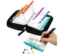 Pochette De Pilules Étui Compact Réutilisable Étanche Avec Fermeture Éclair