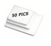 Pochette De Plastification A4/A5/A6 Pack de 50 Feuilles Plastifieuse Épaisseur 2x80 (160) Microns Finition Brillante Design à Coins Ronds Pour Dokumente Fotos und Poster