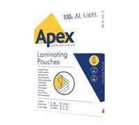 Pochette de plastification Apex A3 2 x 70 µ brillantes Boîte de 100