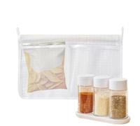 Pochette de Porte de Réfrigérateur - Contenant de Rangement Suspendu pour Divers | Ensemble de Filet de Porte de Frigo - Pour Sachets de Sauce Snacks Cuisine Camping-car Garage Dortoir Étudiants
