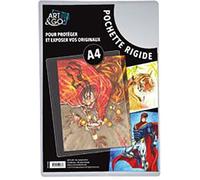 ART&GO Pochette de protection transparente rigide pour ranger, protéger, exposer vos documents de collection, illustrations, dessins originaux, PH neutre, format A4