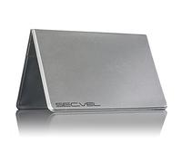 Pochette de protection brevetée pour 6 cartes | RFID NFC et bloqueur de champ magnétique | Protection de carte et organisateur pour cartes de crédit, cartes de débit, cartes d'identité | Protection des données à 100 % vérifiée par CTC/advanced (membre du groupe RW TÜV) | Gris