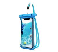 Pochette de protection étanche transparente pour téléphone portable | Accessoires de plage étanches pour croisière, plongée avec tuba, kayak, plongée, bateau, bleu