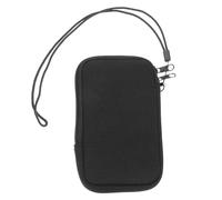 Pochette de Protection Fermeture Éclair en Néoprène pour Téléphone | Bandoulière Incluse, Noir, Usage en Déplacement et Extérieur, Protège les Rayures