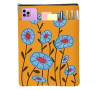 Pochette de protection imperméable avec fermeture éclair et poche avant pour les amateurs de livres floraux pour femme, amie, accessoires de lecture, cadeaux livresques