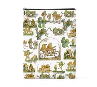 Pochette de protection imperméable pour les fans de crapaud - Motif grenouilles - Avec poches de protection pour les amateurs de livres, les lecteurs de livres, cadeau de Noël et d'anniversaire pour