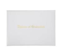 Pochette de Protection pour Certificat, Étui à Blanc, Présent Rentrée | Format A4 et Lettre, Reliure Rembourrée, PVC Intérieur Plastifié, pour Diplômes et Cérémonies