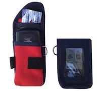 Pochette de Protection pour FREESTYLE LIBRE Modèle SMART'ACCESS MABOX - Navy/Rouge
