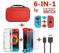 Pochette De Protection Pour Nintendo Switch & Oled Joycon Joy Con Case Carcasa Protection Fundas Shell Game Accessoires Skin Cover, Red Switch No Oled