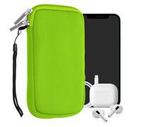 kwmobile Housse Universelle Smartphone - Pochette de Protection 16,5 x 8,9 cm pour téléphone Portable L - 6,5" en néoprène Vert Fuchsia