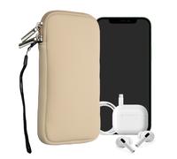 kwmobile Housse Universelle Smartphone - Pochette de Protection 17,2 x 8,4 cm pour téléphone Portable XL - 6,7/6,8" en néoprène crème