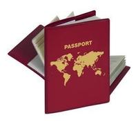Pochette de protection RFID - HERMA - Passeport - Rouge - 2 compartiments - Protection données personnelles