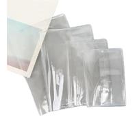 Pochette de protection transparente en PVC imperméable for carnet notes A6/A5, agenda, journal intime, fournitures bureau Pour Livres Scolaires Relié(Size C)