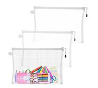 Pochette de rangement de puzzle - grands sacs à fermeture éclair transparente, sac en nylon de 3 pièces | Sacs de rangement de puzzle, organisateur polyvalent pour énigmes, jeux et matériaux scolas