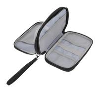 Pochette de Rangement Électronique Noire, Grosse Capacité, Voyage | Polyester Oxford, Poche Filet et Sangle Élastique, pour Téléphone et Câble D’alimentation