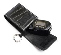 Pochette de Rangement en Cuir Noir, Protection Anti-rayures | Format Compact pour Transport Quotidien, Port Mains Dégagé, Usage en Visite Médicale, pour Aidants