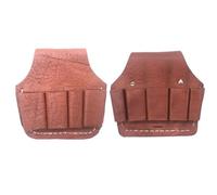 Pochette de rangement en cuir robuste pour électriciens - Support de ceinture portable avec plusieurs compartiments pour pinces, outils de soudage et fourreaux