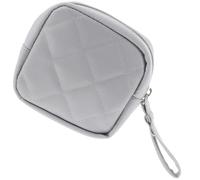 Pochette de Rangement Fermeture pour Serviettes Hygiéniques, PU, à Main | Format Compact, Bouton-pression et Zip, pour Cosmétiques et Clés, Pratique au Quotidien