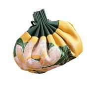 Pochette de Rangement for Bijoux en Soie brodée, Sac à Cordon de Serrage, Sac à encens brodé, Sac à pièces, Sac Porte-Bonheur, Sac en Brocart, Petit Sac en Tissu Pièces De Monnaie(Yellow)