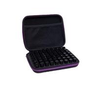 Pochette de Rangement for huiles essentielles - Flacon Miniature Simple 63 Compartiments Portable pour huiles essentielles, Vernis à Ongles(63 Grid 1-3ML Purple)