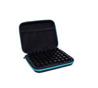 Pochette de Rangement for huiles essentielles - Flacon Miniature Simple 63 Compartiments Portable pour huiles essentielles, Vernis à Ongles(63 Grid 1-3ML Blue)