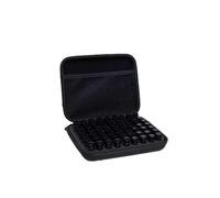 Pochette de Rangement for huiles essentielles - Flacon Miniature Simple 63 Compartiments Portable pour huiles essentielles, Vernis à Ongles(63 Grid 1-3ML Black)