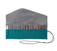 Pochette de rangement imperméable pliable pour crochets, aiguilles à tricoter et petits accessoires de couture (vert)