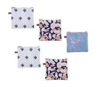 Pochette de Rangement Motif Animal, pour Serviettes Hygiéniques | Fermeture Éclair Pratique, Surface Lisse, Lavable et Réutilisable, Format Compact pour Paquet à Main, École, Bureau
